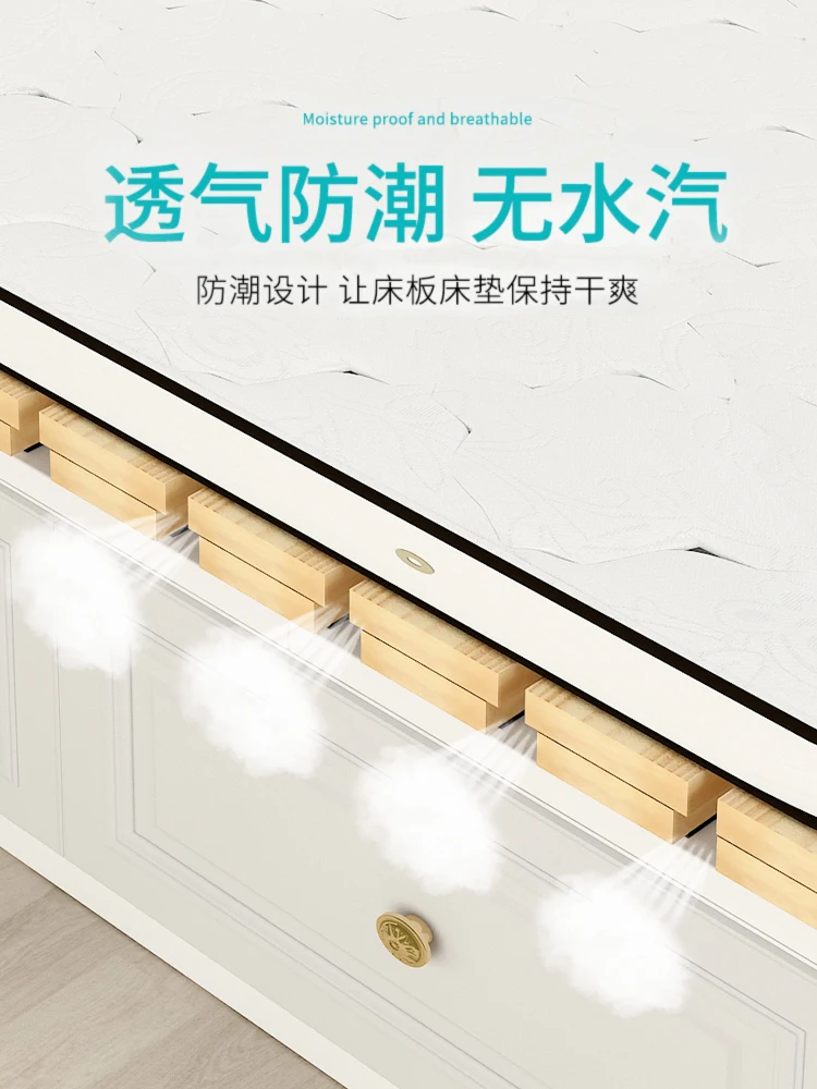 Solid wood bed board hard plank mattress sheet waist protection  tatami mat rib frame folding board wooden strip floor bed frame