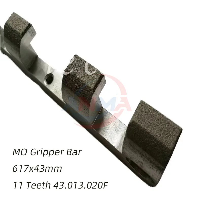 43.013.020 11 Teeth MO Gripper Pad Length 617mm Aluminum Bar Resting Bar Offset Printing Machine Parts 43.013.020F