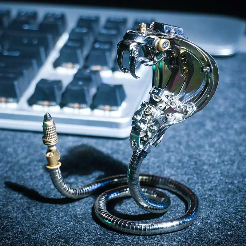 ชุดประกอบโมเดลงูแบบแม่เหล็ก DIY พังก์ 3 มิติ โลหะ 3 มิติ ปริศนาประกอบกลไก ของขวัญส่วนตัว ของเล่น