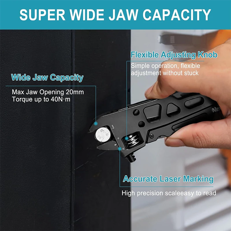 NexTool Adjustable Wrench Multitool 9 in 1 Multi Tool Folding Pliers Pocket Knife Screwdriver Multi-Tool Home Maintenance