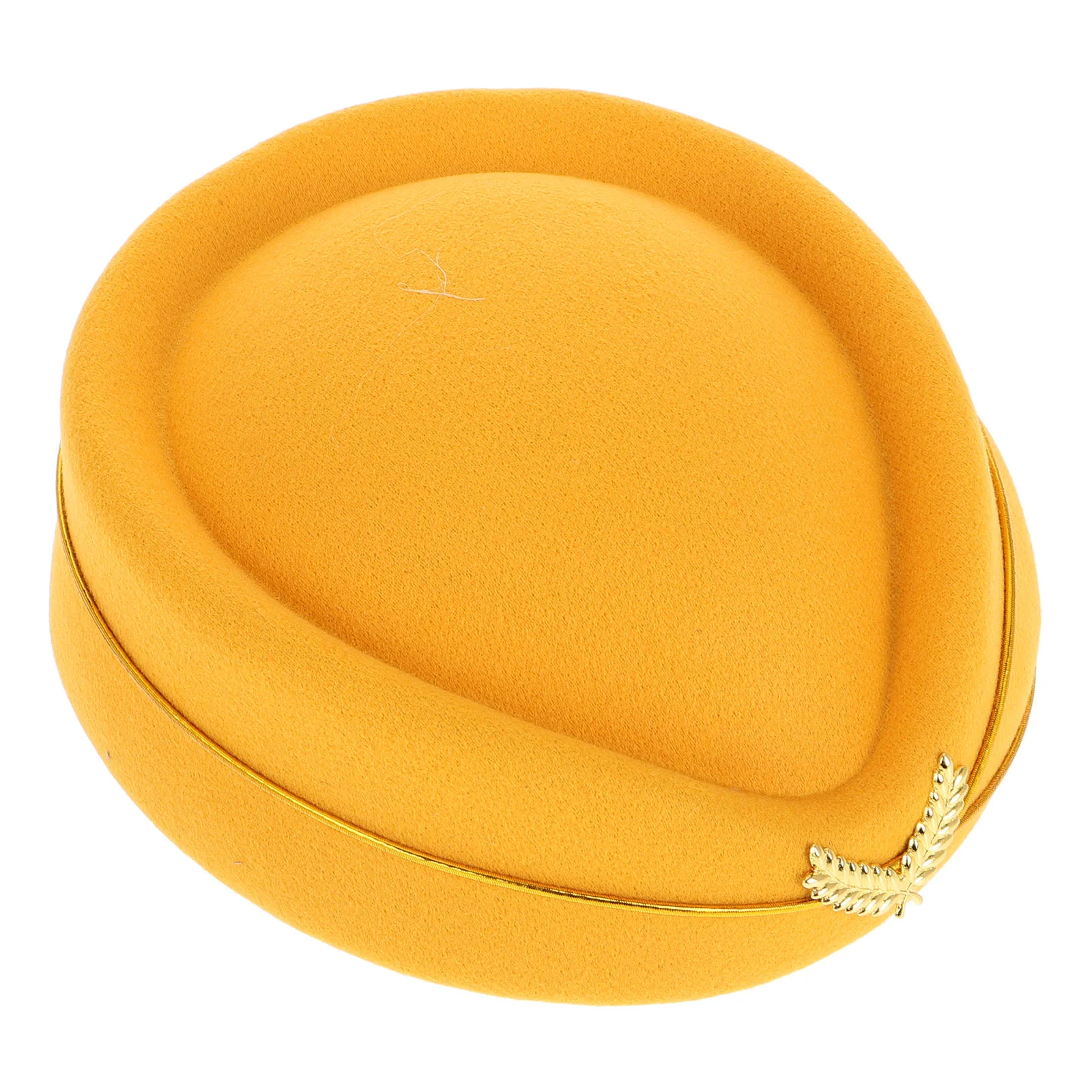 Stewardess Hat Flight Attendant Airplane Costume Felt Cap Imitation Monny Beret