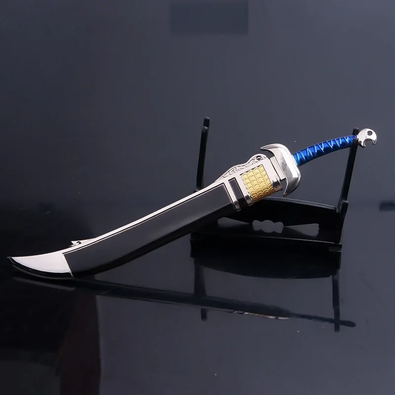 22cm/8.66in China TV Peripheral Wind and Cloud Weapon Model Blood Drinking Mad Knife XiongBaTian Handpiece Keychain Pendant Gift