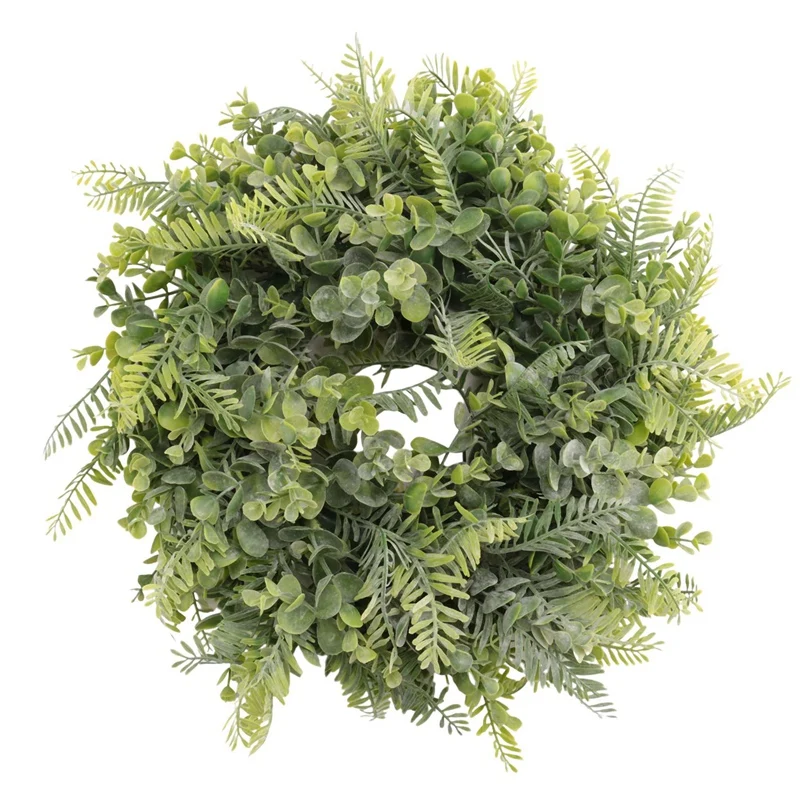 Artificial Wreath, Door Wreath 17 Inch Lavender Spring Wreath Round Wreath For The Front Door, Home Decor