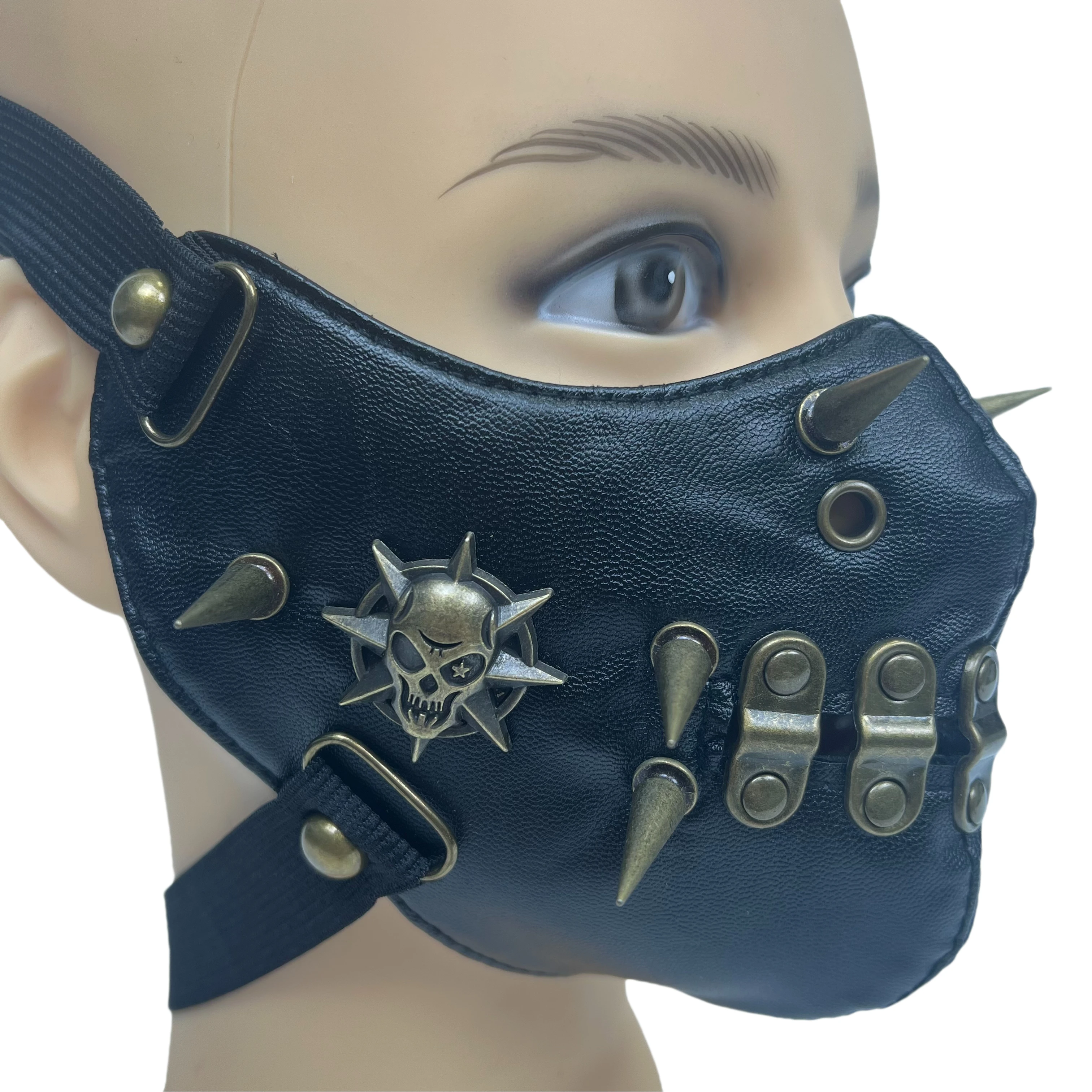 New Black Cool Steampunk Party Color Matching Protective Mask Locomotive Mask Dust Halloween Easter Adult Mask