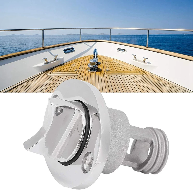 

ABKG Pro Boat Drain Plug Replacement Stainless Steel Marine Yacht Stop Water Bung Water Stoppe