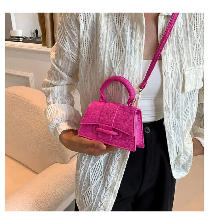 2023 New Fashion Women\'s Bag PU Leather Ladies Purses Handbag Single Shoulder Crossbody Small Square Bag Trend Designer