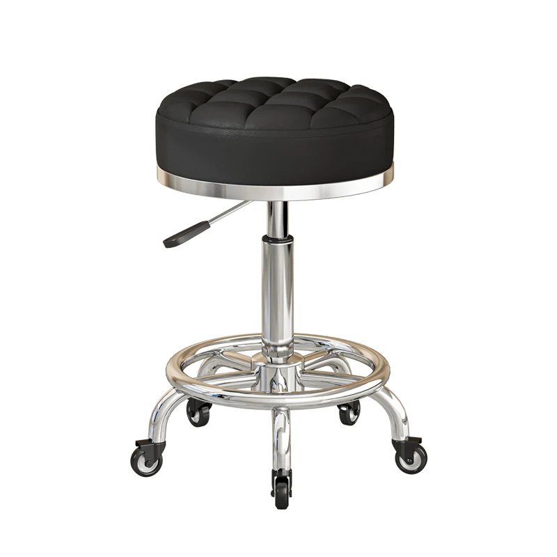 Chair Pulley Rotation Lifting Large Worker Nail Art Round Stool Beauty Salon Barber Shop Makeup Artist Special Chair Furniture