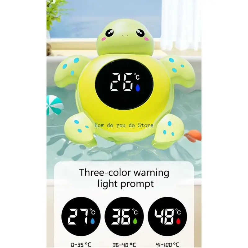 19QF جهاز استشعار حراري رقمي للحمام، جهاز استشعار تلقائي، تنبيه LED من أجل التحكم في درجة حرارة مياه الاستحمام الآمنة للأطفال #5