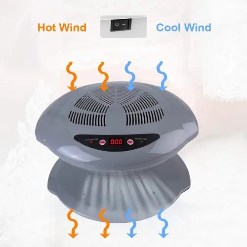 Imagen 2 del producto YIKOOLIN-secador de uñas para esmalte de uñas Regular, ventilador de secado de uñas frío y caliente, máquina de esmalte de uñas para uñas artísticas