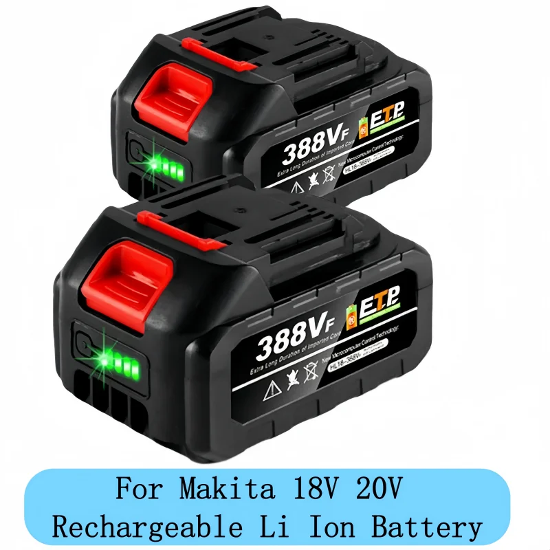 

New For Makita 18V Tool Battery，18-20V Rechargeable Lithium Battery EU Plug for Brushless Chainsaw Drill Electric Wrench