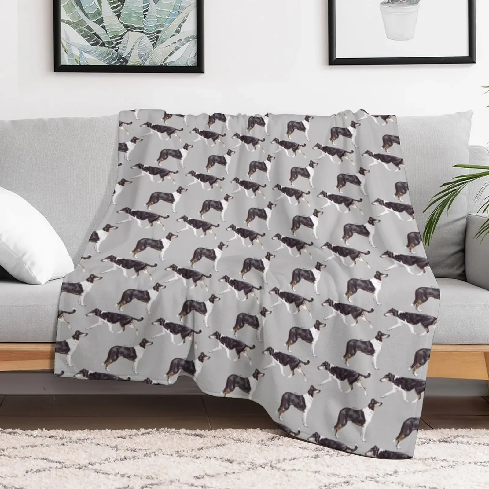 Smooth Collie Repeat Pattern Throw Blanket Quilt Thins Summer Beddings Luxury Brand Blankets