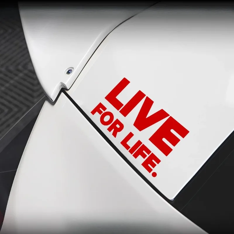 Live for Life, Creative Quotes Car Decals Decorative Stickers, Waterproof Vinyl Decals, Decorative Car Motorcycle Fuel Tanks