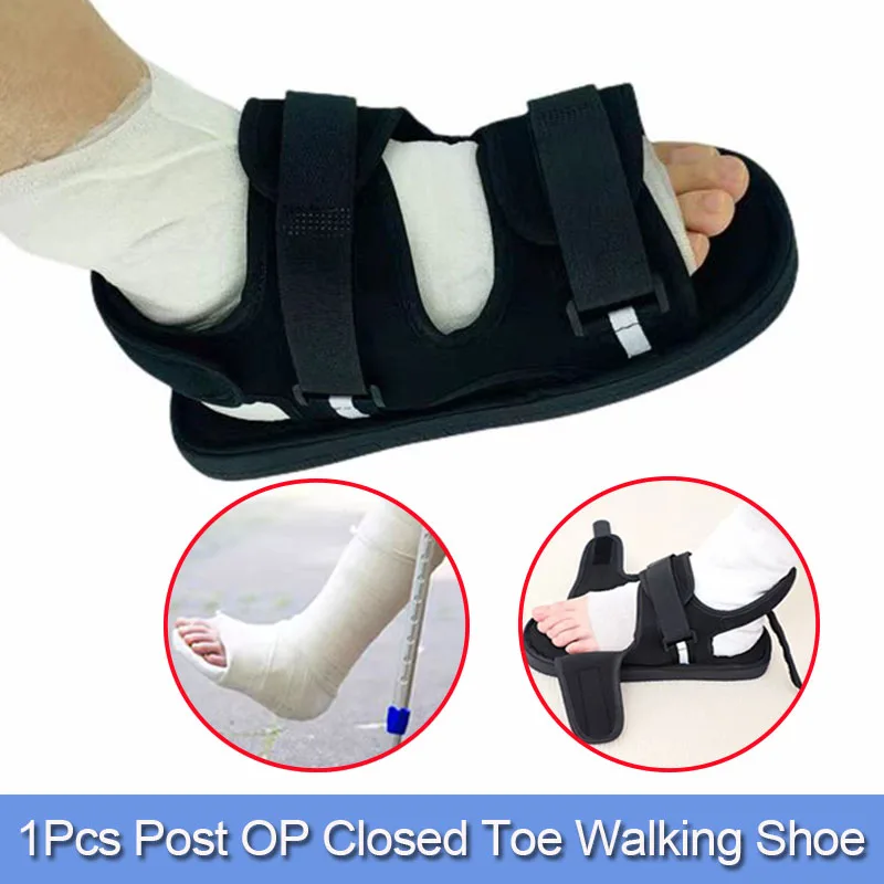 1Pcs Medical Post OP Closed Toe Walking Shoe-Toe Orthopedic Support Brace Versatile Foot Orthosis Plantar Splint Brace