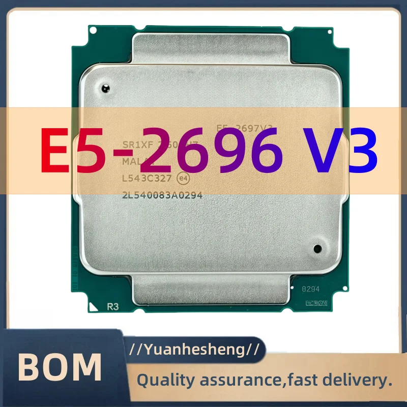 E5-2696 v3 E5 2696v3 E5 2696 v3 2.3 GHz 18-Core Vingt-36-Thread 45MB 135W CPU Processeur LGA 2011-3