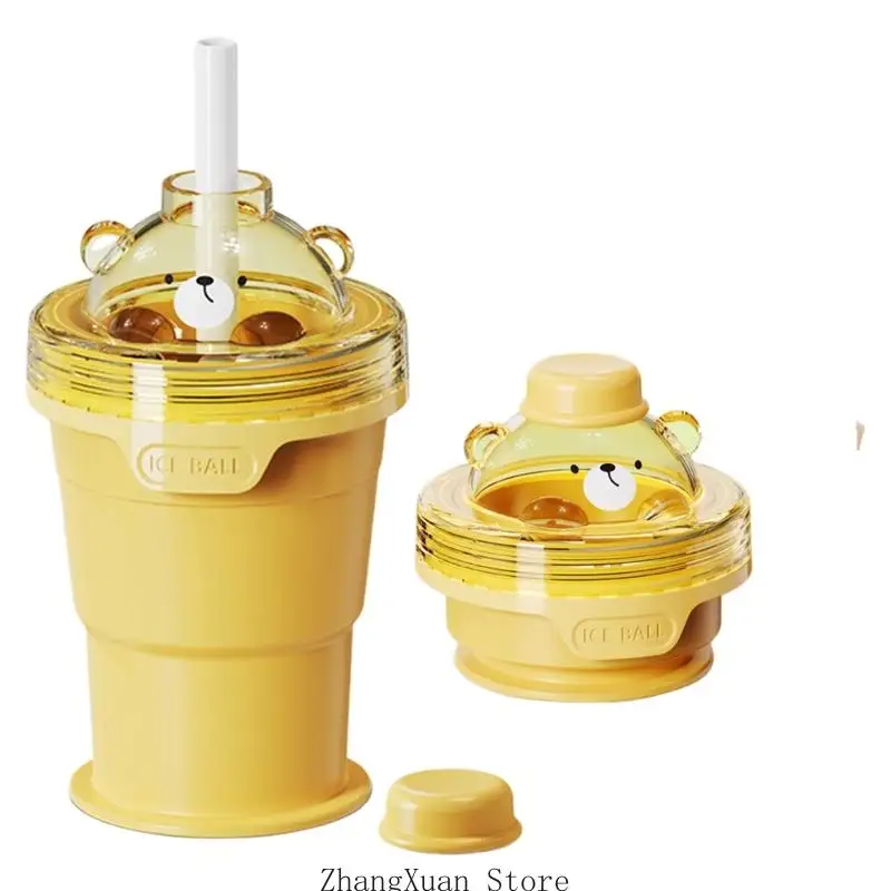 Silicone Ice Sphere Mold Drinking Vessel Container Cup Feature Nonslip Base Great For Home Office And Travel Use 3XUF
