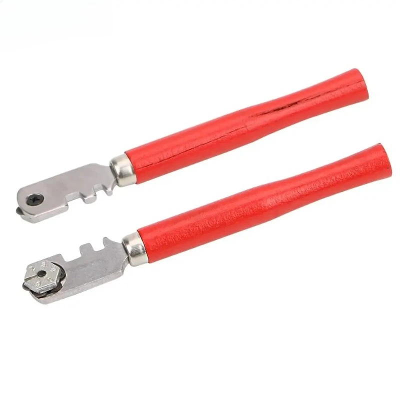 1 PCS Professional Glass Tile Cutter Window Craft Wooden Handle 130mm for Hand Tool Diamond Tipped Portable Glass Cutter Tools