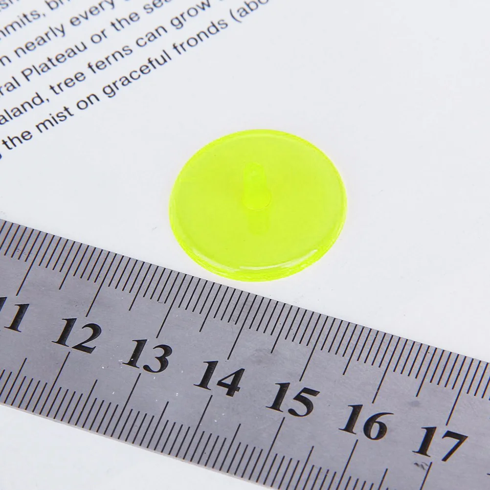 50 قطعة الكرة الشفافة علامة جولف موقف أداة البلاستيك الأصفر الجولة 0.9 بوصة 238 مللي متر لعبة دقيقة بمناسبة ملحق