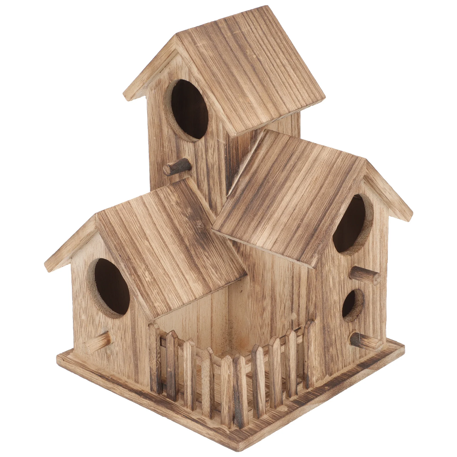 

Finch Outdoor Bird House Hedgehog Toy Feeder Wooden Nesting Parakeet Breed Cottage Birds