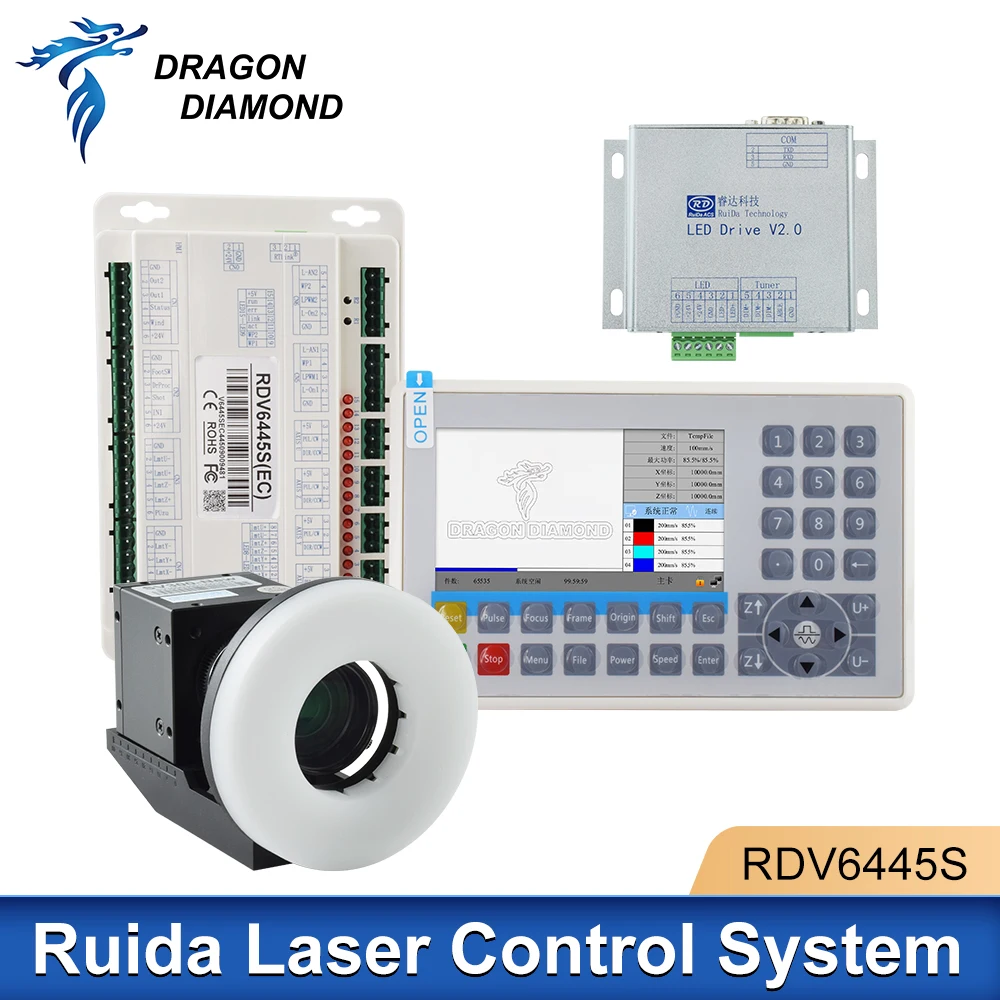 Ruida RDV6445S RDV6442S CCD Visual Camera RDVision Control System Controller For Co2 Laser Cutting Engraving Machine