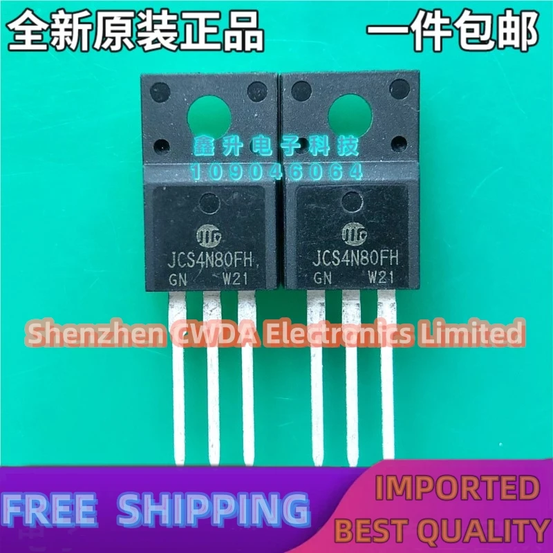 JCS4N80FH N 850V 4A TO-220F, Em Estoque Pode Ser Criado, 10Pcs-20Pcs