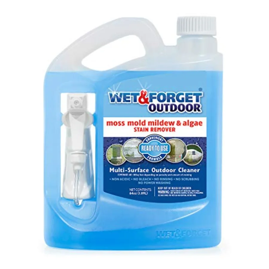 

Outdoor Moss, Mold, Mildew, and Algae Stain Remover Multi-Surface Cleaner, Ready to Use, 64 Ounce