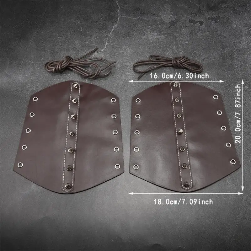 652F 1PC Protezioni per braccioli per regolabili traspiranti Protezioni per polsi in PU stile punk