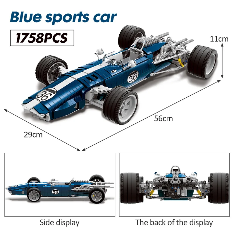 ZKZC 1758-2405 PCS City Racing Car Model Building Blocks Super Sports Vehicle MOC Bricks Educational Toys For Children Gift