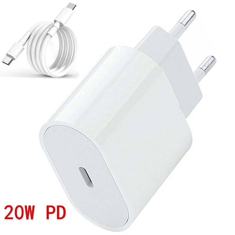 20W PD Charger Fast Charging for iPhone 13 12 11 14 Pro Max USB C Charger For iPhone 15 16 Pro MAX Mini iPad AirPods Accessories