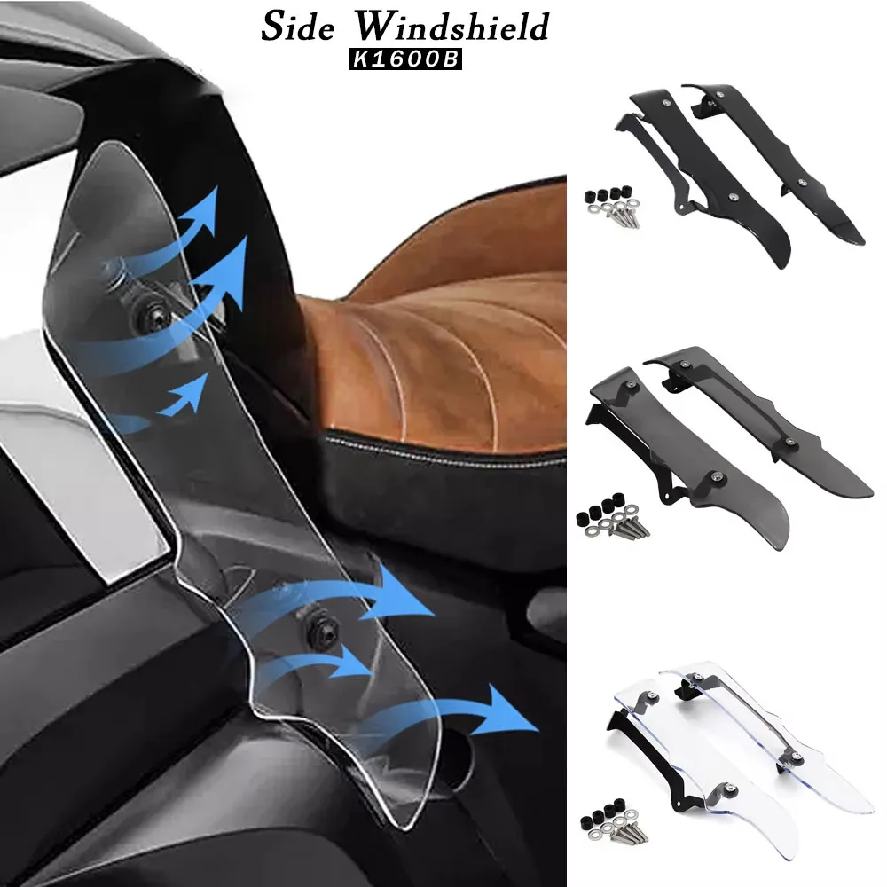 K1600GTL 2017 2018 2019 2020 2021 New  Motorcycle  Side Windshield Windscreen Foot Wind Deflector K1600B For BMW K 1600 B / GTL