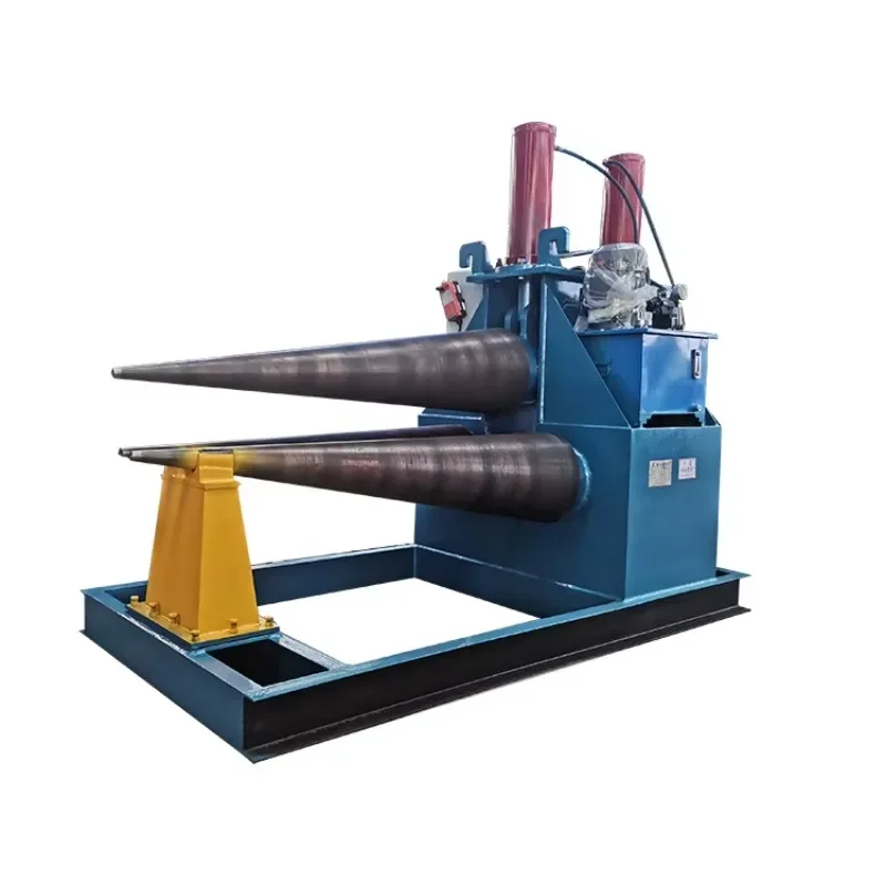 Three Rollers Hydraulic Cone Rolling Machine for Sheet Metal and Steel Plate Bending Customize According To The Drawings