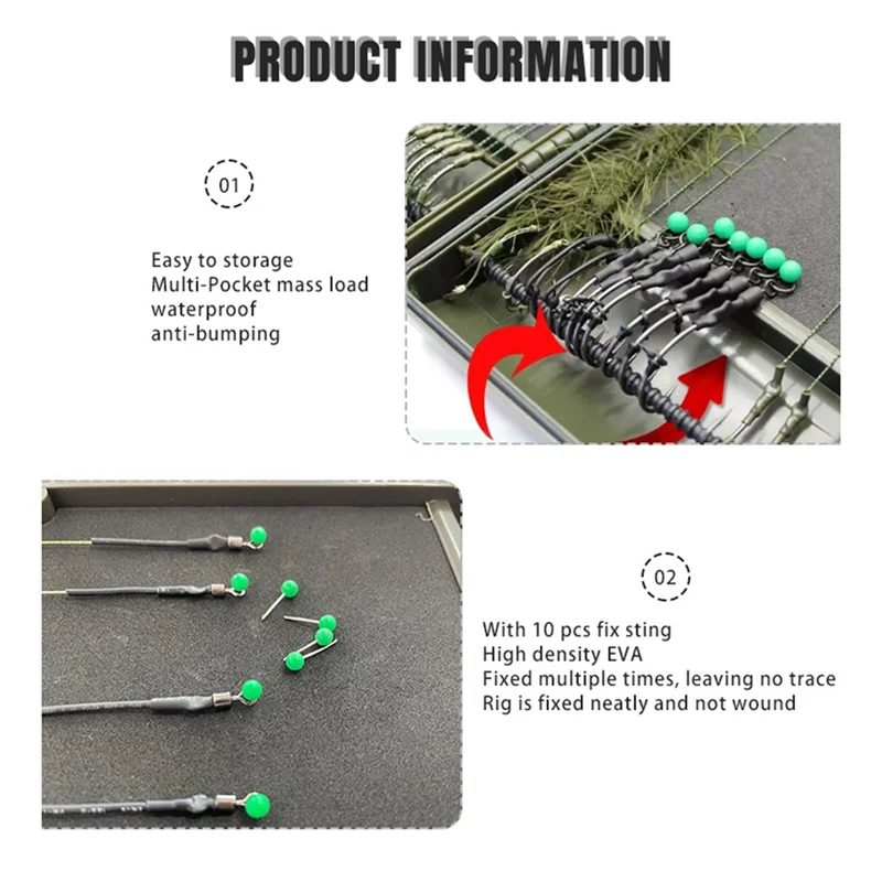 

B72A Большая установка, безопасный пластиковый магнитный ящик для хранения рыбалки, коробка 34,5 см, линия для хранения карповых рыб, детали рыболовных снастей