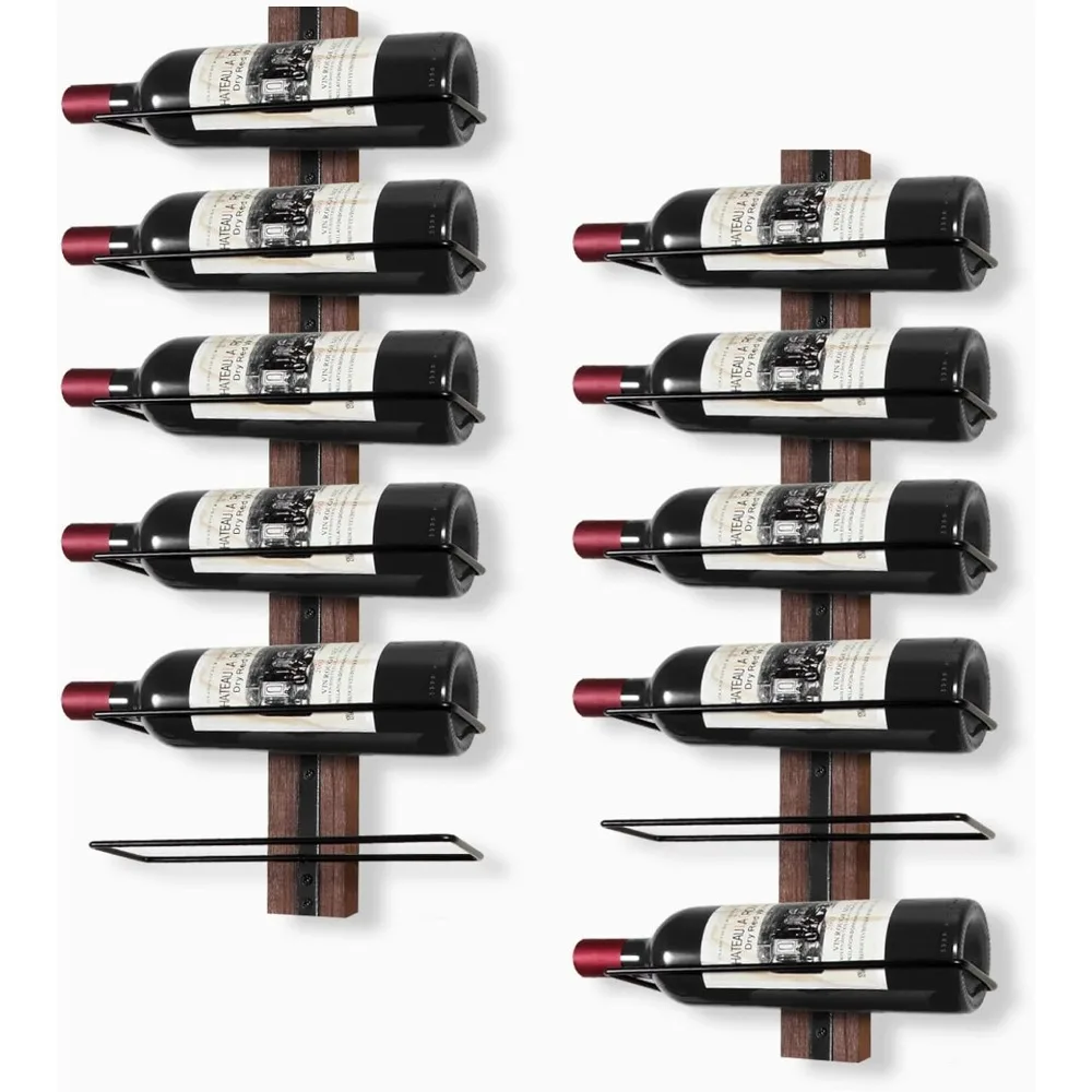 Rack Wall Mounted for 12 Wine Bottles, Wall Wine Rack Wood Wine Racks for Wall