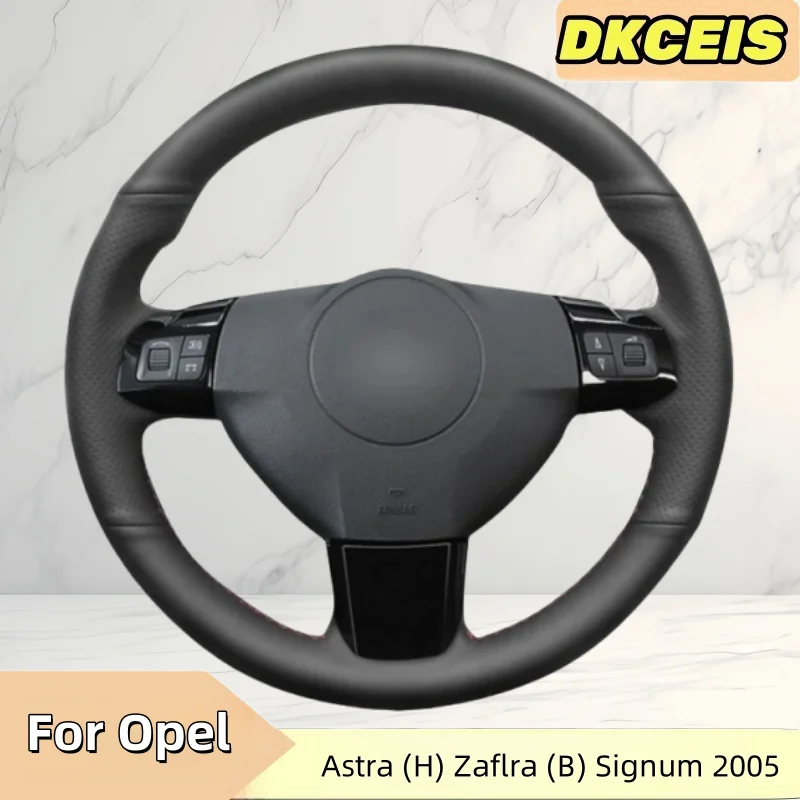 Car Steering Wheel Cover Faux Leather For Opel Astra (H) Zaflra (B) Signum 2005 Vectra Vauxhall Steering Wheel Braiding Cover