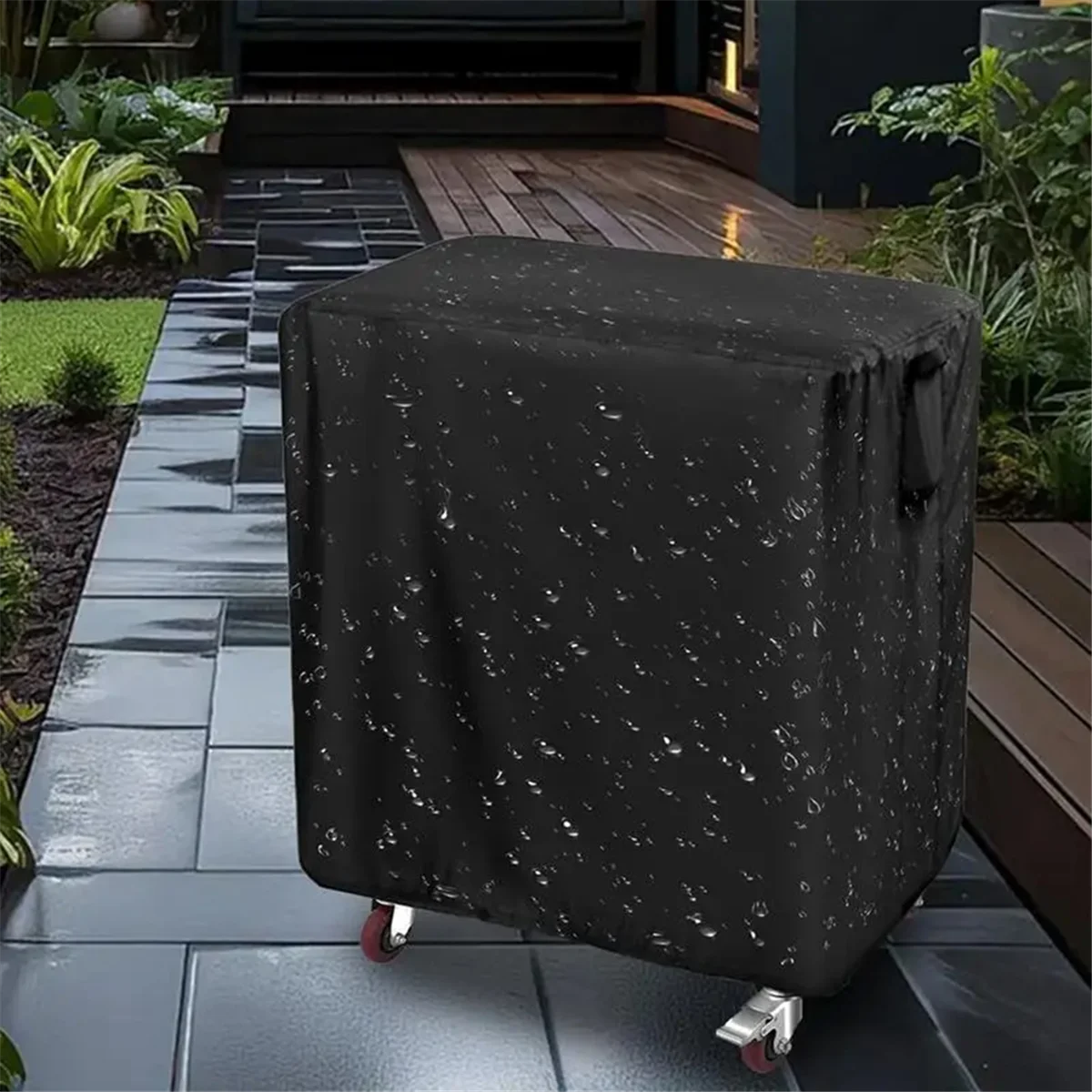 Serving Cart Cover Waterproof Grill Table Cover Table Protection Service Utility Cart Cover for Patio Metal Prep Work