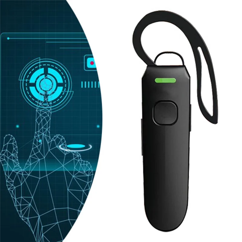 Mini auriculares Bluetooth para Hotel, auriculares Bluetooth con gancho para colgar en la oreja, Walkie Talkie, altavoz todo en uno
