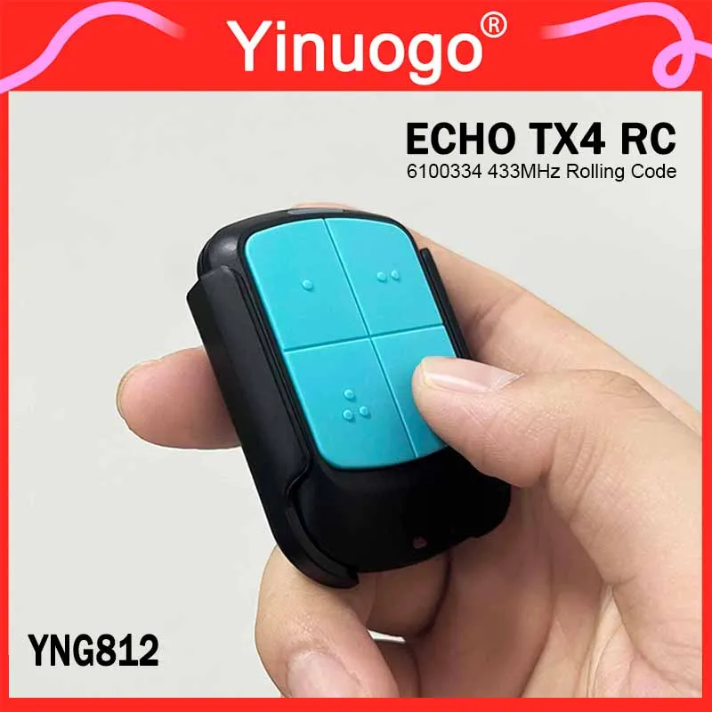 YNG812 فتحت باب المرآب الكهربائي/بوابة التحكم عن بعد 433 ميجا هرتز رمز المتداول ل ECHO TX4 RC 6100334 / BRAVO TX4 / BRAVO TE4433H