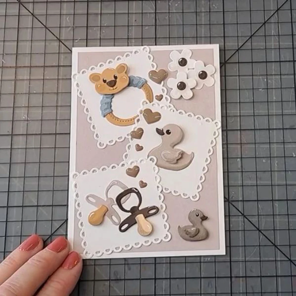 Zabawki dla dzieci Metalowe matryce do wycinania Diy Scrapbooking Album fotograficzny Dekoracyjne wytłaczanie kart papierowych Rzemiosło