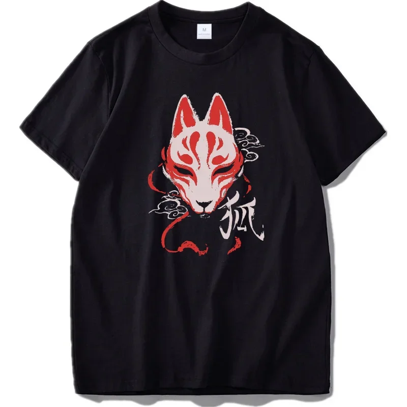 Cotton T-shirt Gifts Japanese Fox T Shirt Culture Chinese Demons Design Graphic Tshirt Homme my body my choice graphic t shirts