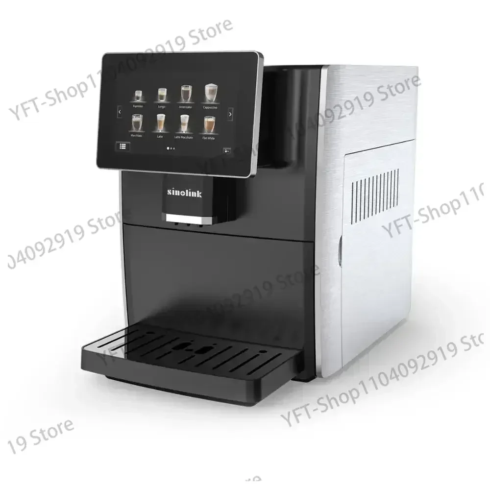 Máquina de café expreso con pantalla táctil, dispositivo para el hogar