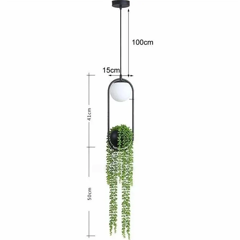 Lámpara colgante de planta de techo Led, luces interiores, decoración de comedor y sala de estar, accesorios de iluminación, bricolaje moderno