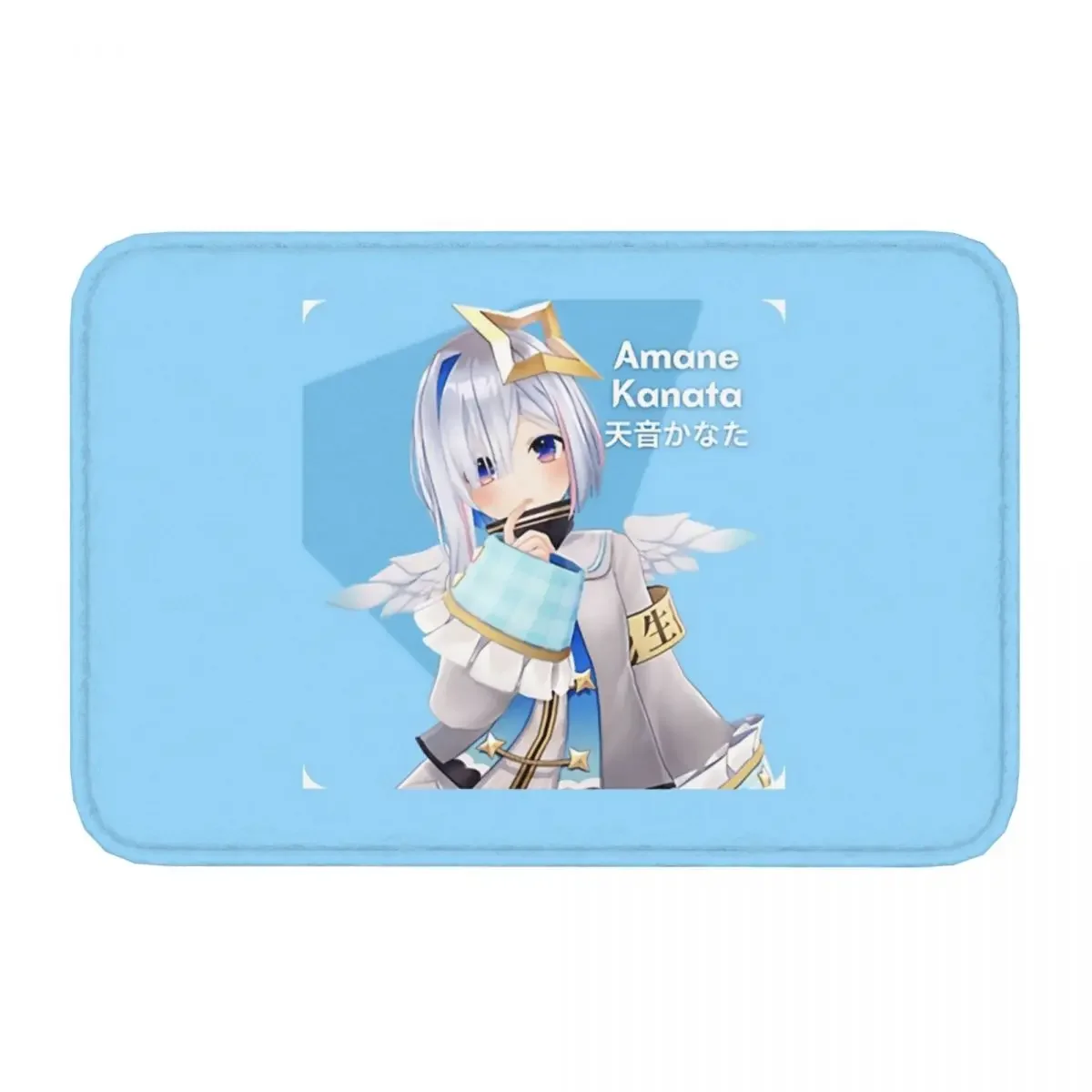 Hololive Production Fictitious Virtual Youtuber Vtuber Non-Slip Carpet Amane Kanata Doormat Bedroom Bath Mat Welcome Rug