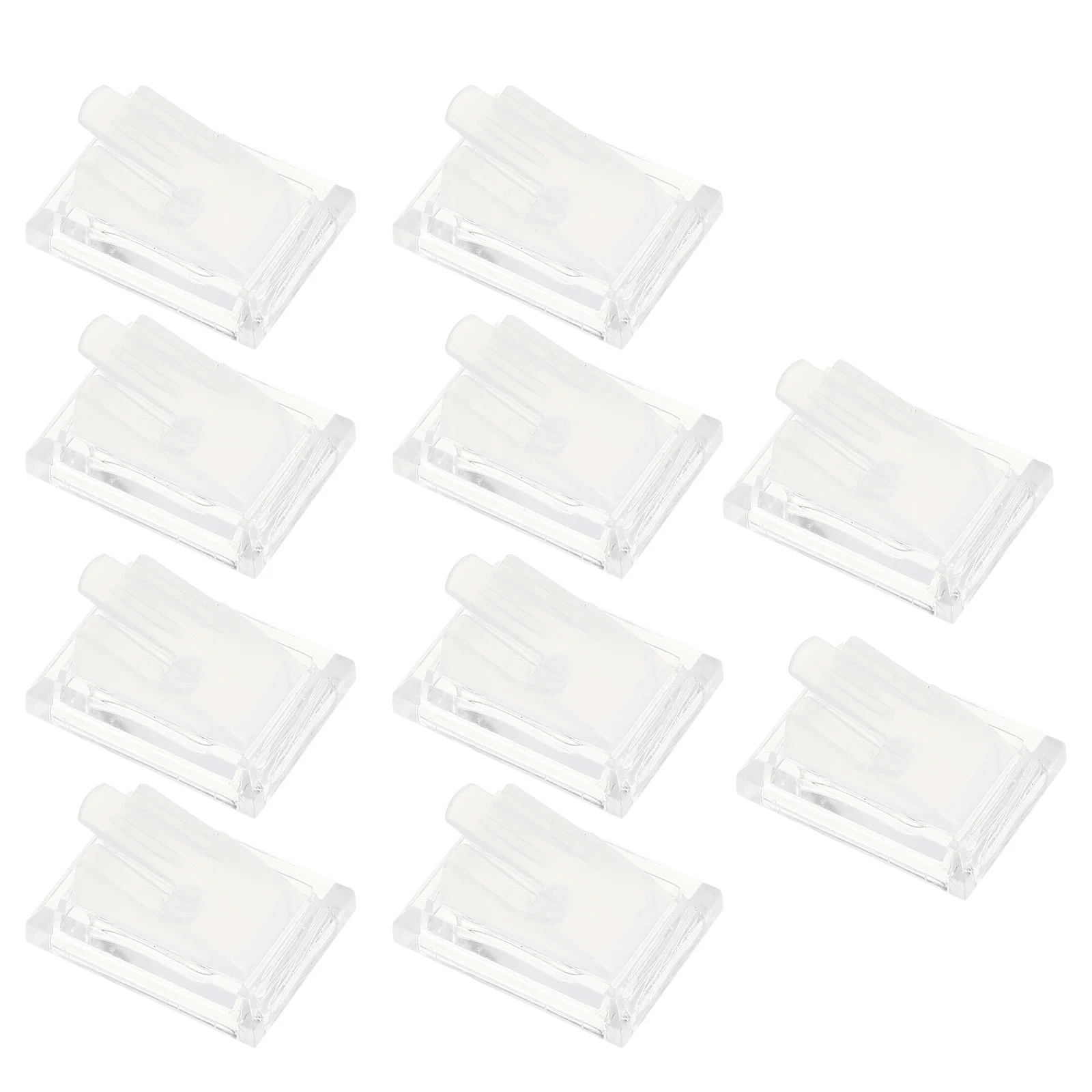 10Pcs Acryl Ring Halter Display Ständer Transparent Schmuck Rack für Home Shop Desktop Schaufenster Display Ring Ständer