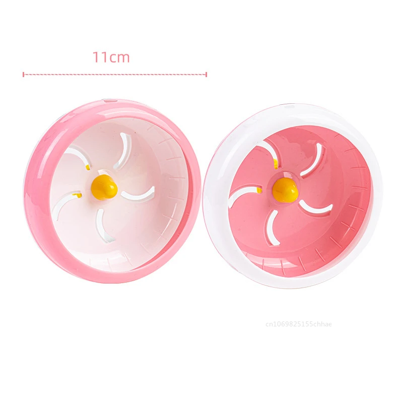 S/M/L Hamster Running Disc Toy Silent Small Pet Rotatory Jogging Wheel Small Pets Sports Wheel Toys Hamster Cage Accessories