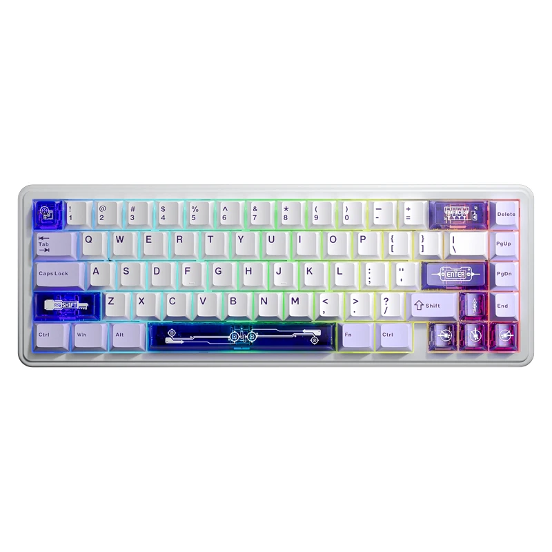 AULA King68 65% Gasket-mounted Wired Gaming Keyboard with Inductive Switches 8K Polling Rate & 0.125ms Latency for WIN/Mac