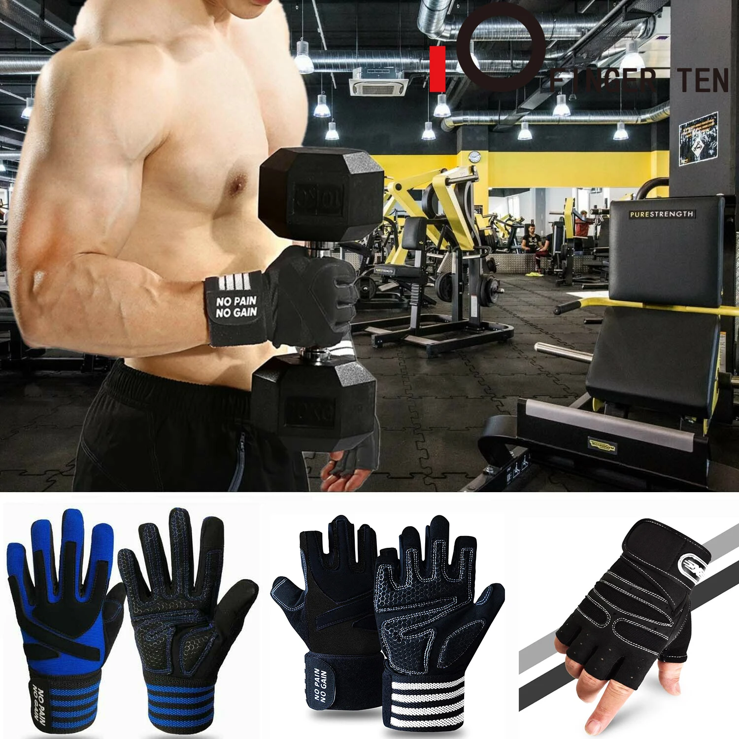 Sports Training Fitness Gloves Men Women Full Half Finger Weight Lifting Glove Wrist Support Protector Equipment Drop Shipping