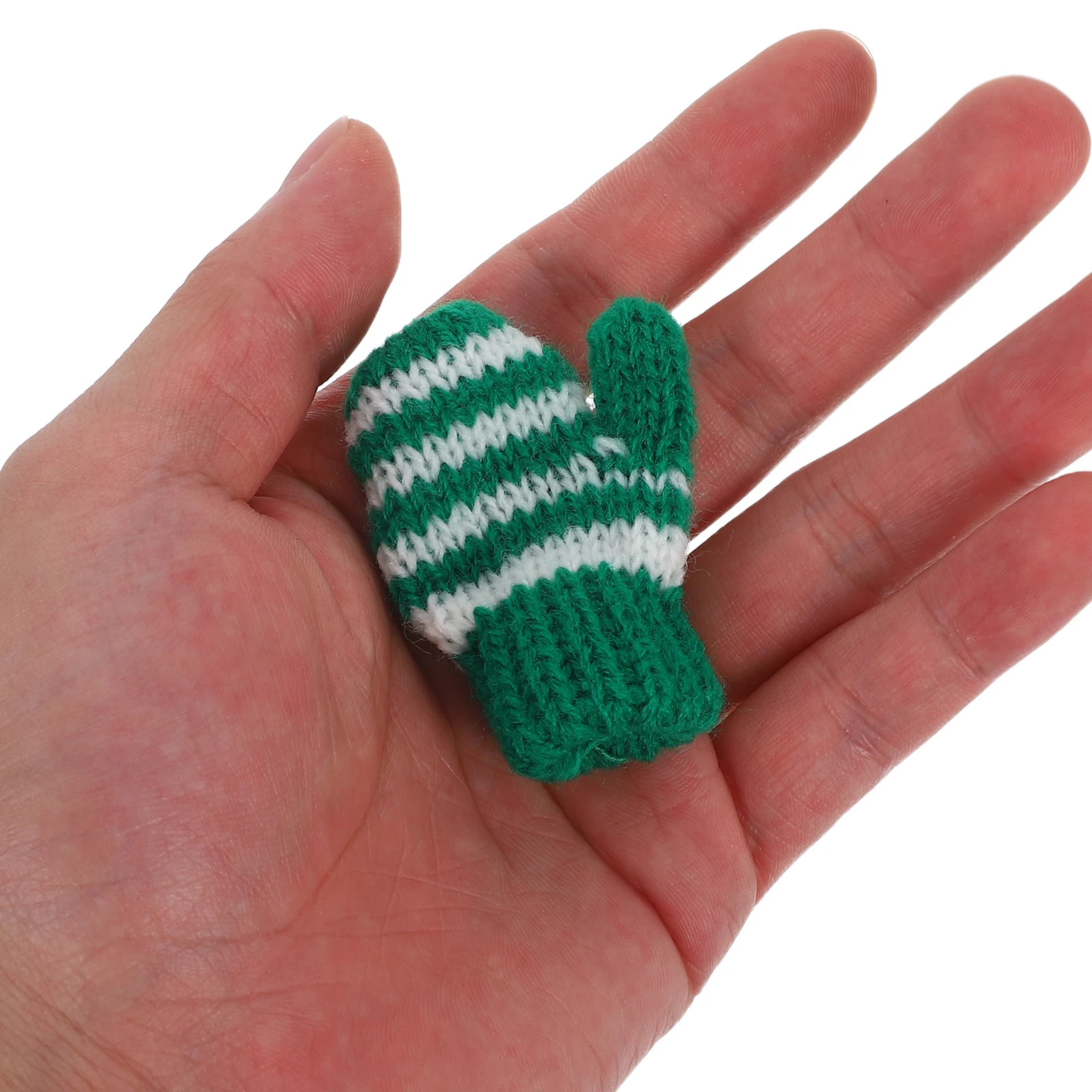 Mini gebreide handschoenen voor kinderen Zachte kabelgebreide accessoires Decoratieve wanten Rollenspel Aankleden Ambachten Vakantieornamenten