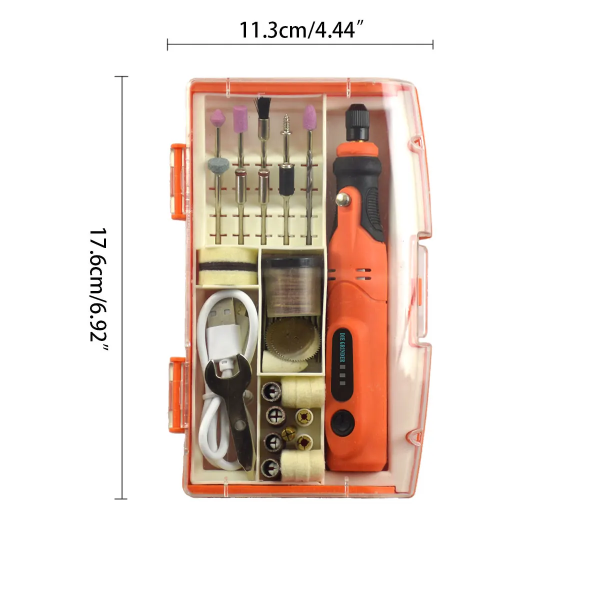 Mini ferramenta rotativa sem fio USB sem fio, Dremel Engraving Pen, Furadeira elétrica com acessórios, DIY Set