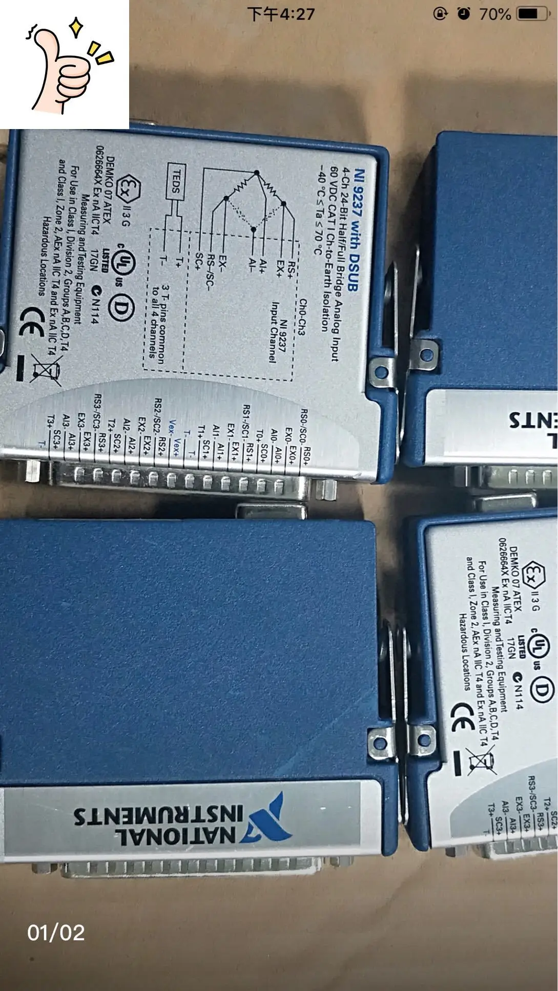 NI 9237 C Series Strain/Bridge Input Module 779521-01