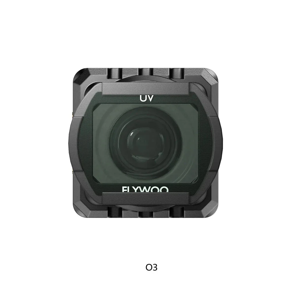 FlywooO3 Wide Angle Lens 155° FOV Ultra Lightweight 7.6g with UV ND8 ND16 ND32 Filter Set for DJIO3 FPV Racing Drones