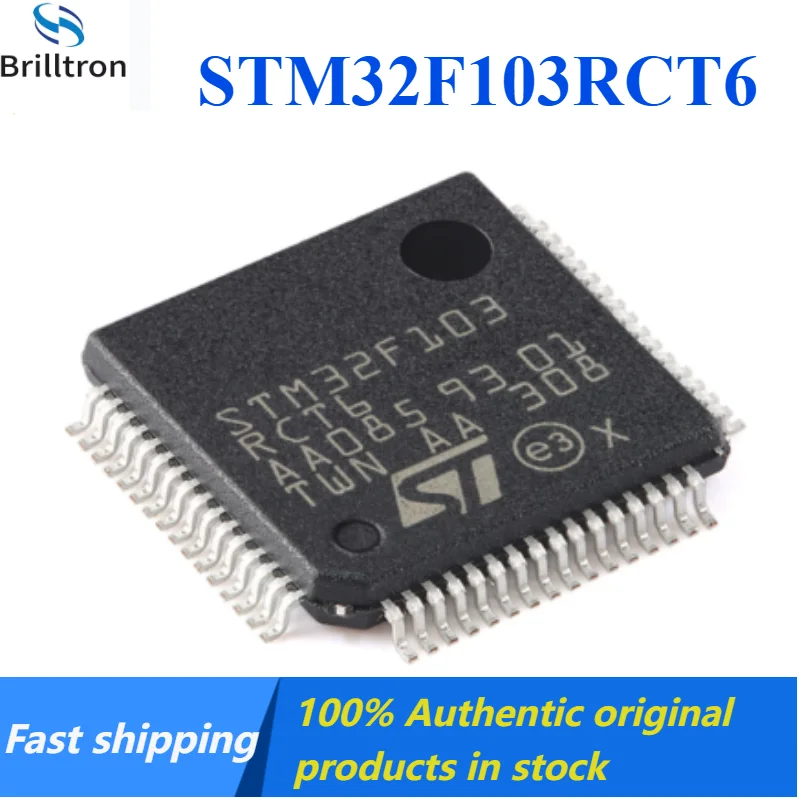 5-20PCS STM32F103RCT6 LQFP-64 ARM Cortex-M3 32-bit Microcontroller (MCU) Brand New Original in Stock  Fast Shipping.